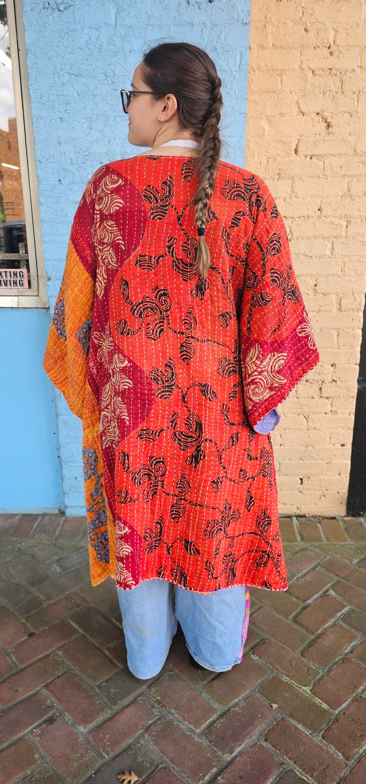 Kantha Kimono with pockets #1132