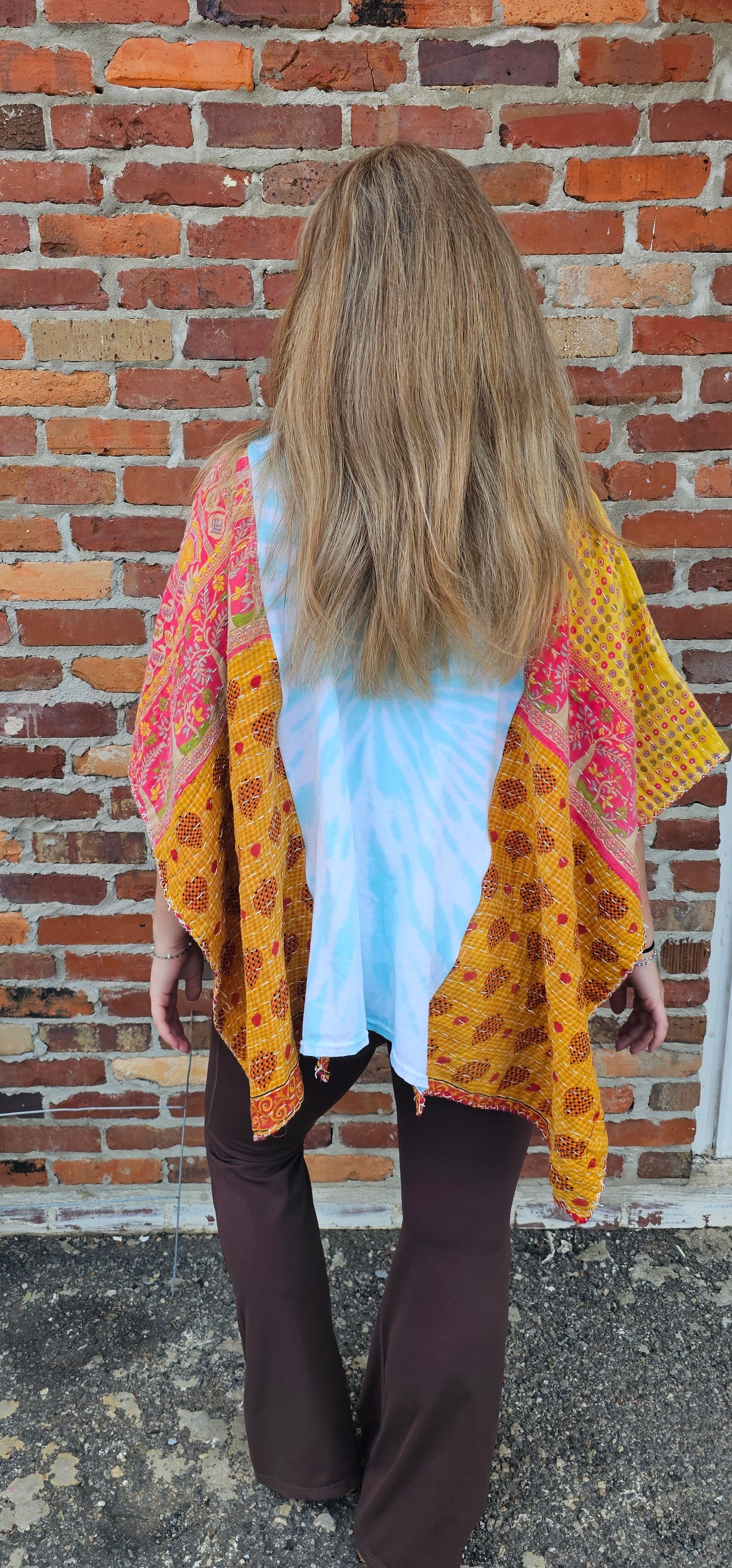 Pink Floyd Kantha Poncho 1134