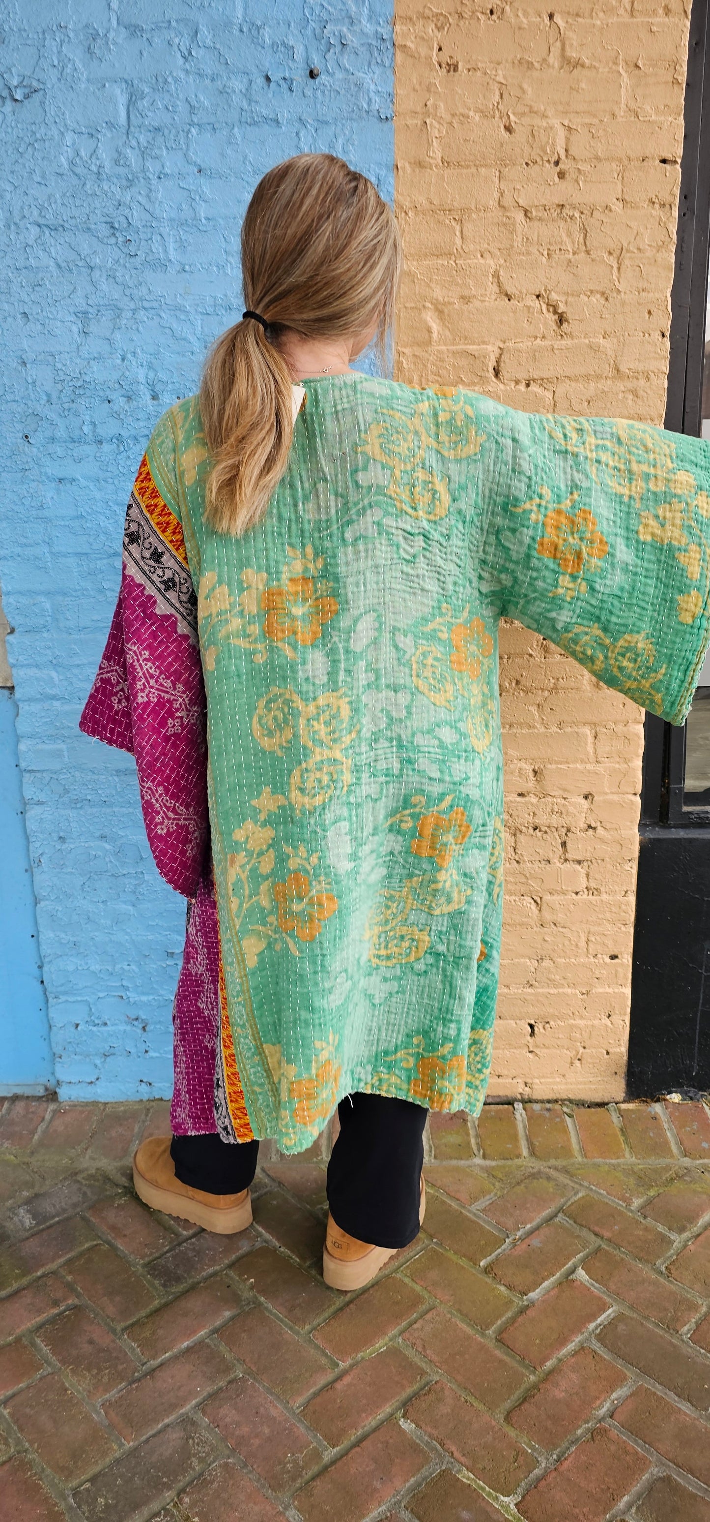 Kantha Kimono with pockets #1139