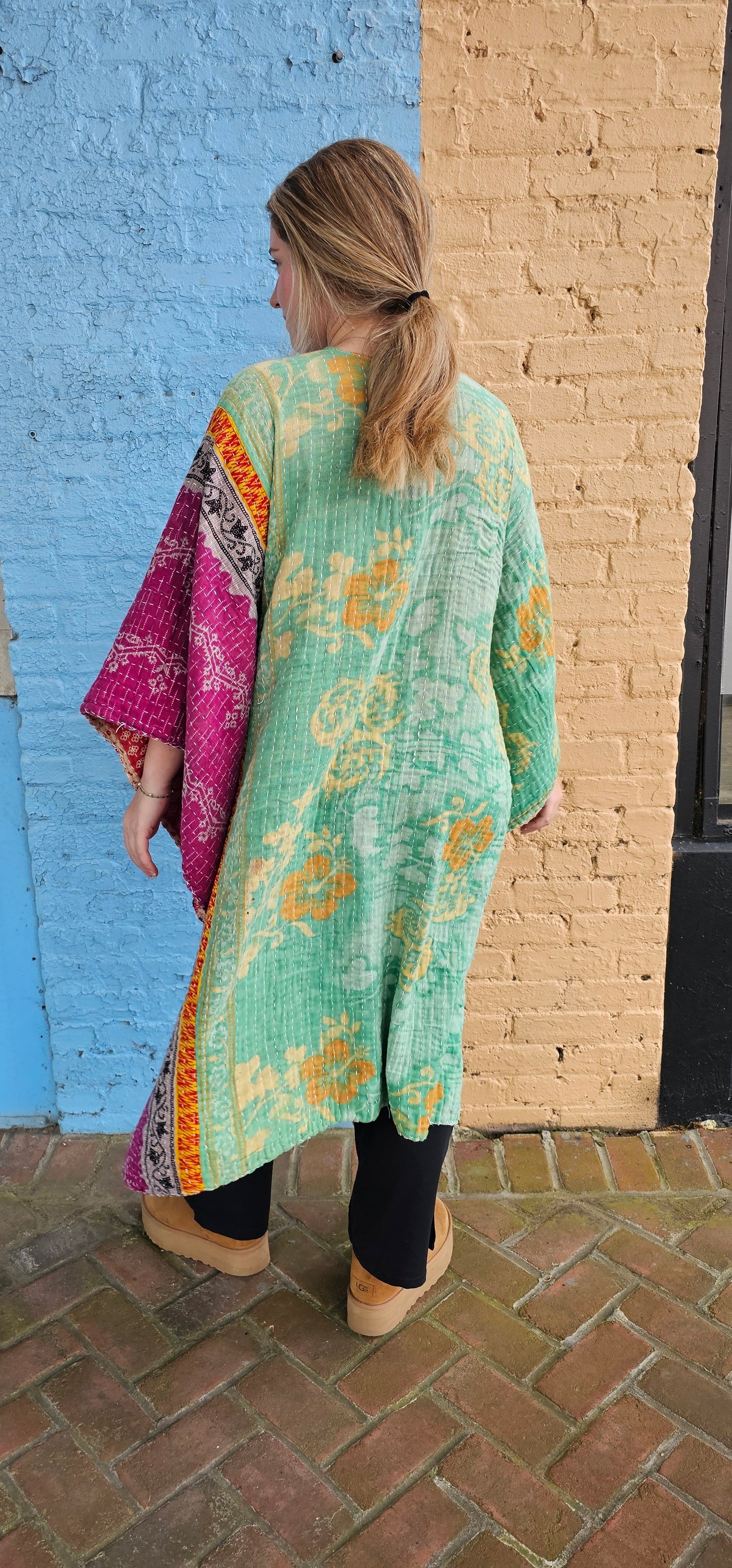 Kantha Kimono with pockets #1139