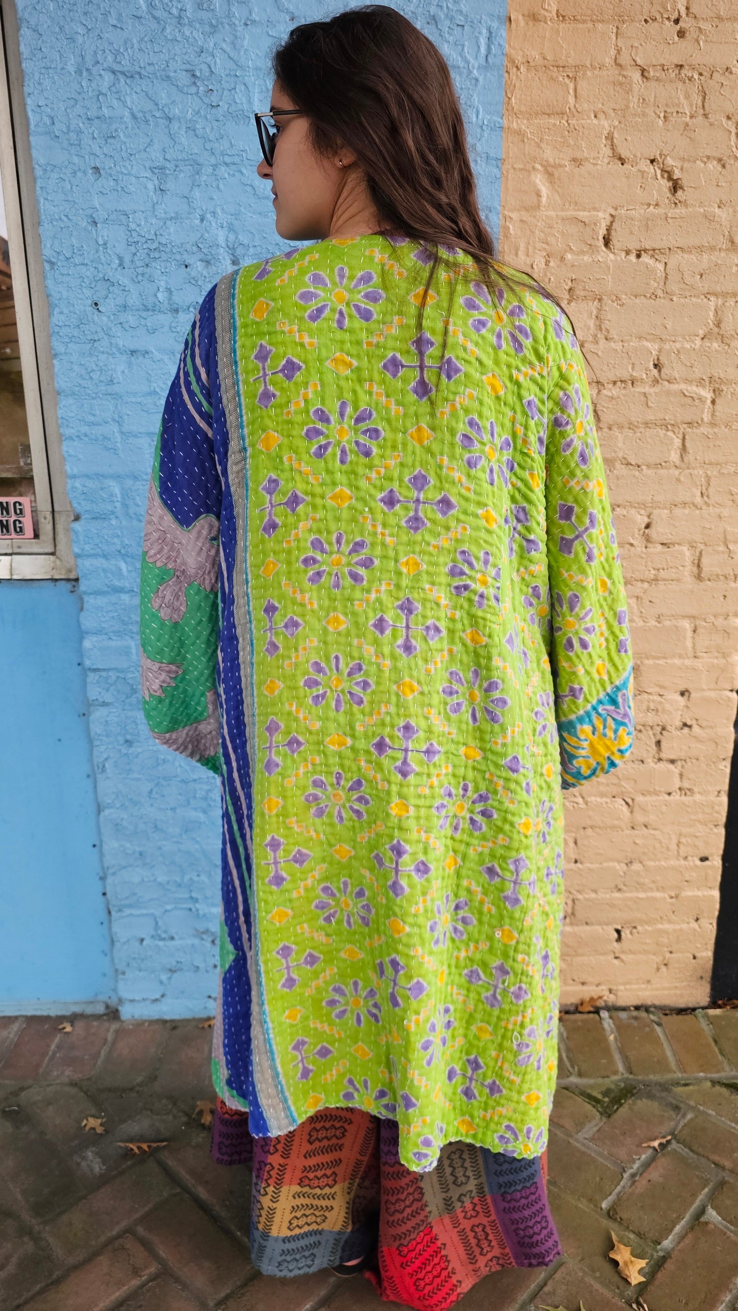 Kantha Kimono with pockets #1263