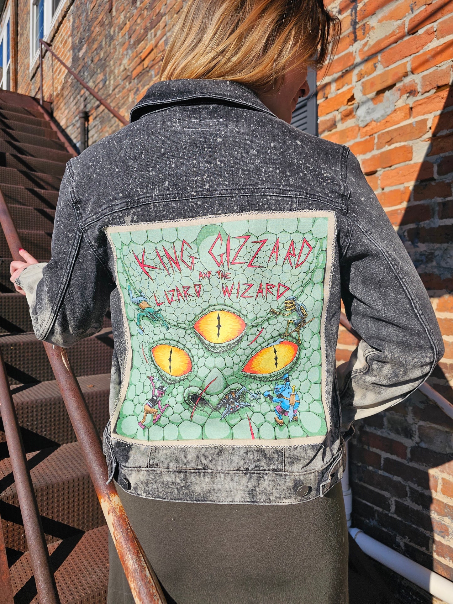 King Gizzard and the Lizard Wizard Bleached Jacket size Medium