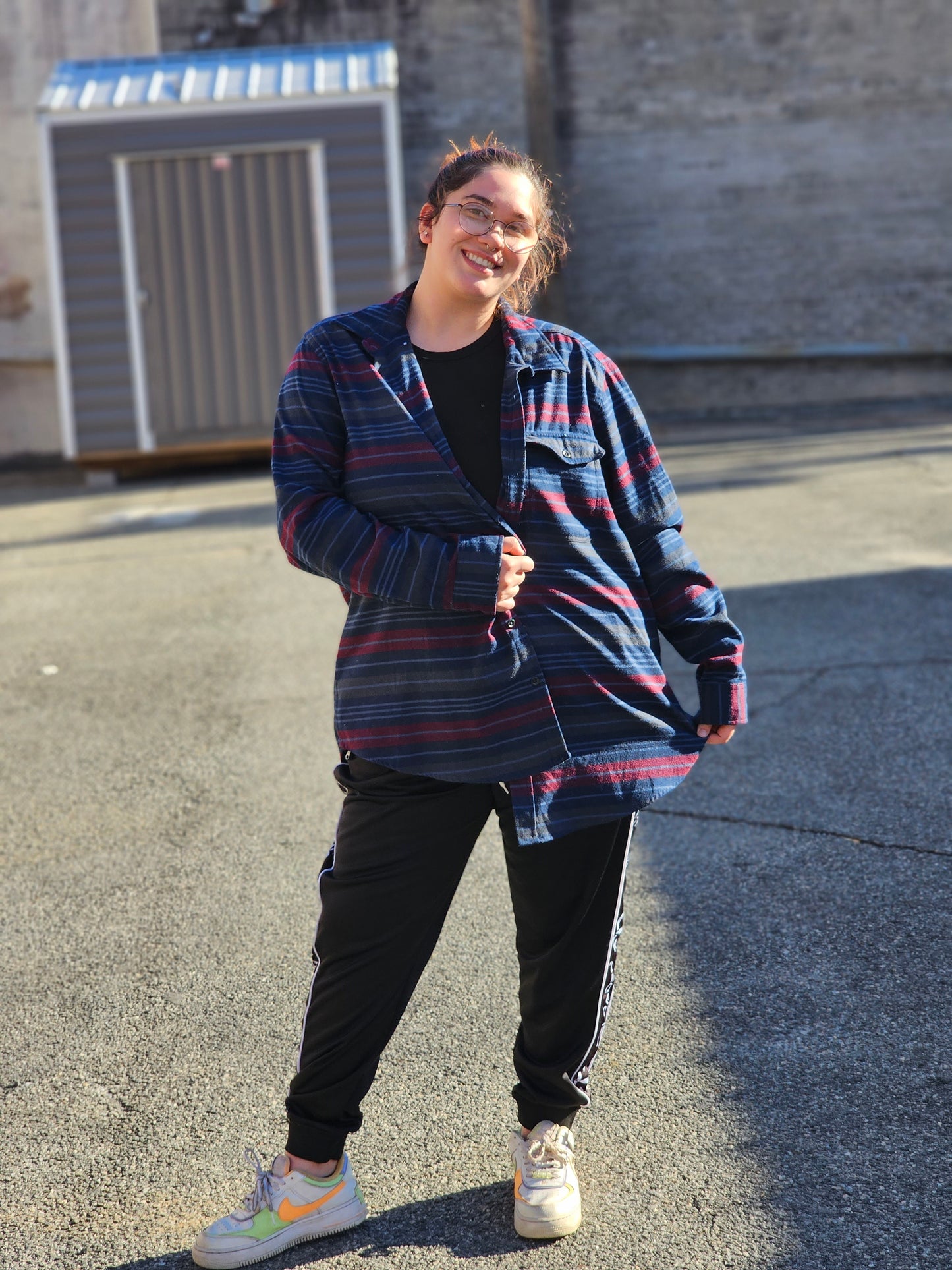 Billy Strings Upcycled Kantha Flannel size 2XL