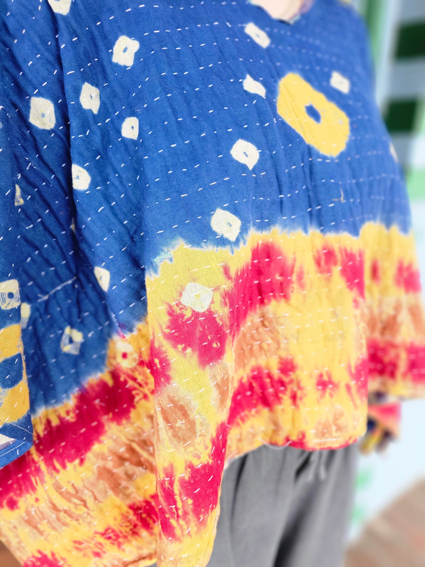 Kantha Drape Top #422