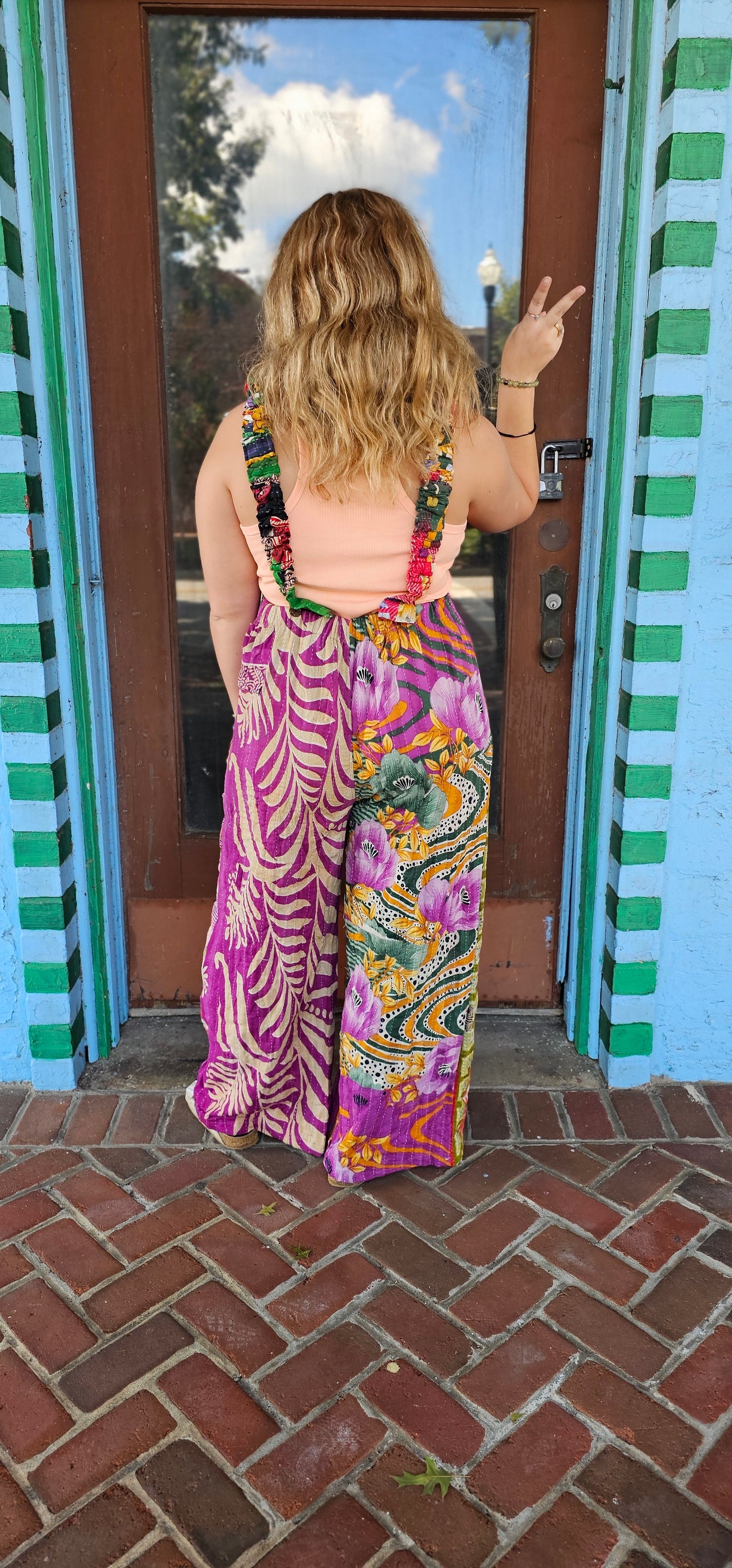 Kantha Patchwork Overalls #427