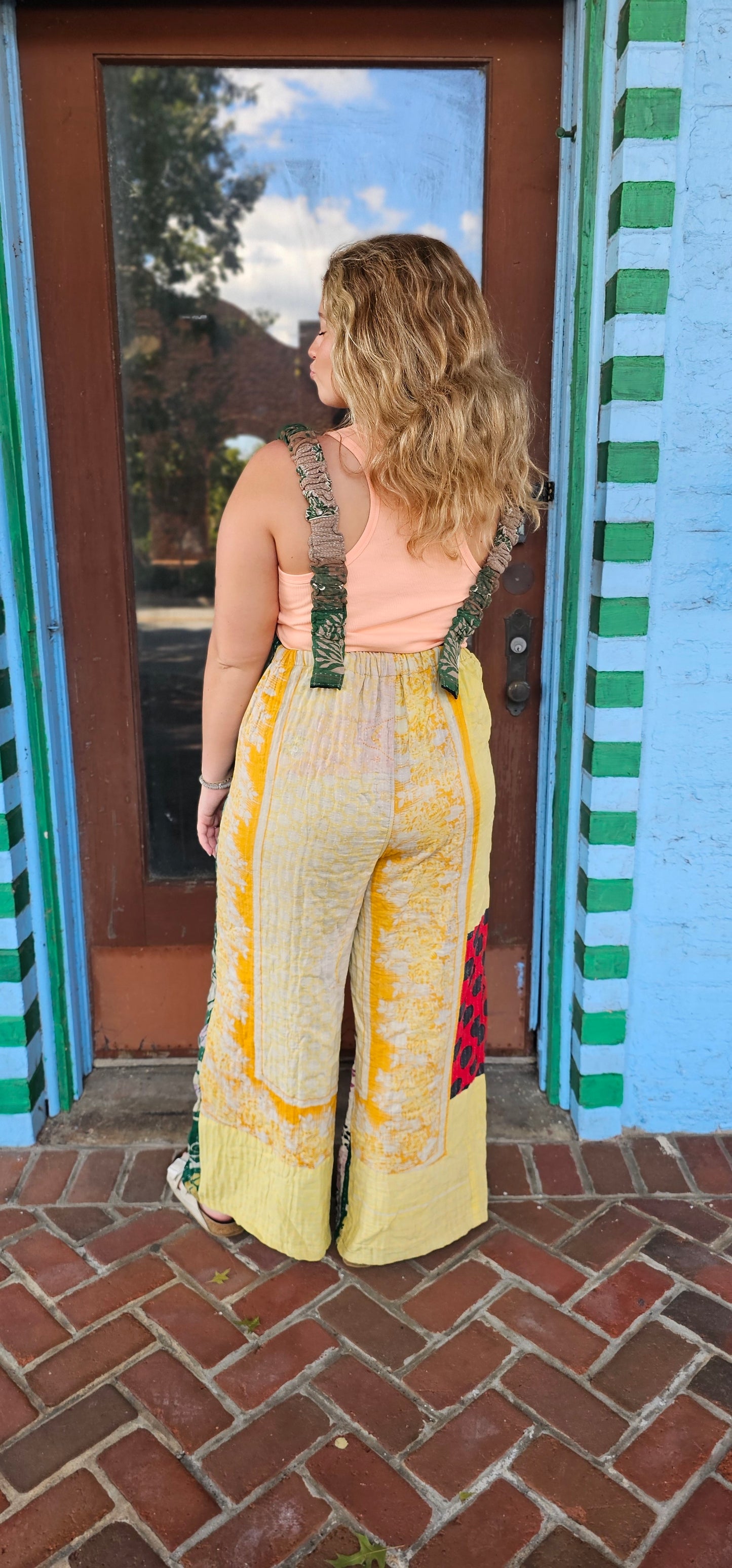 Kantha Patchwork Overalls #428