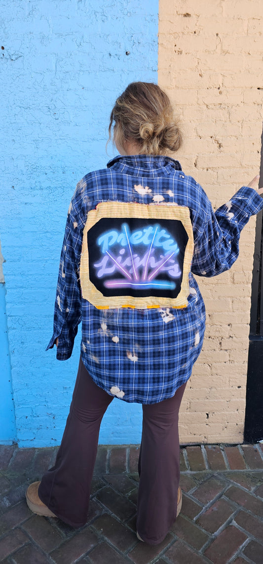 Pretty Lights Bleached Flannel size XL