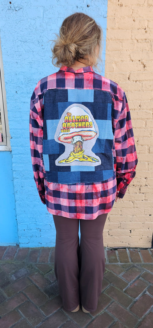 The Allman Brothers Band Bleached Flannel size XL