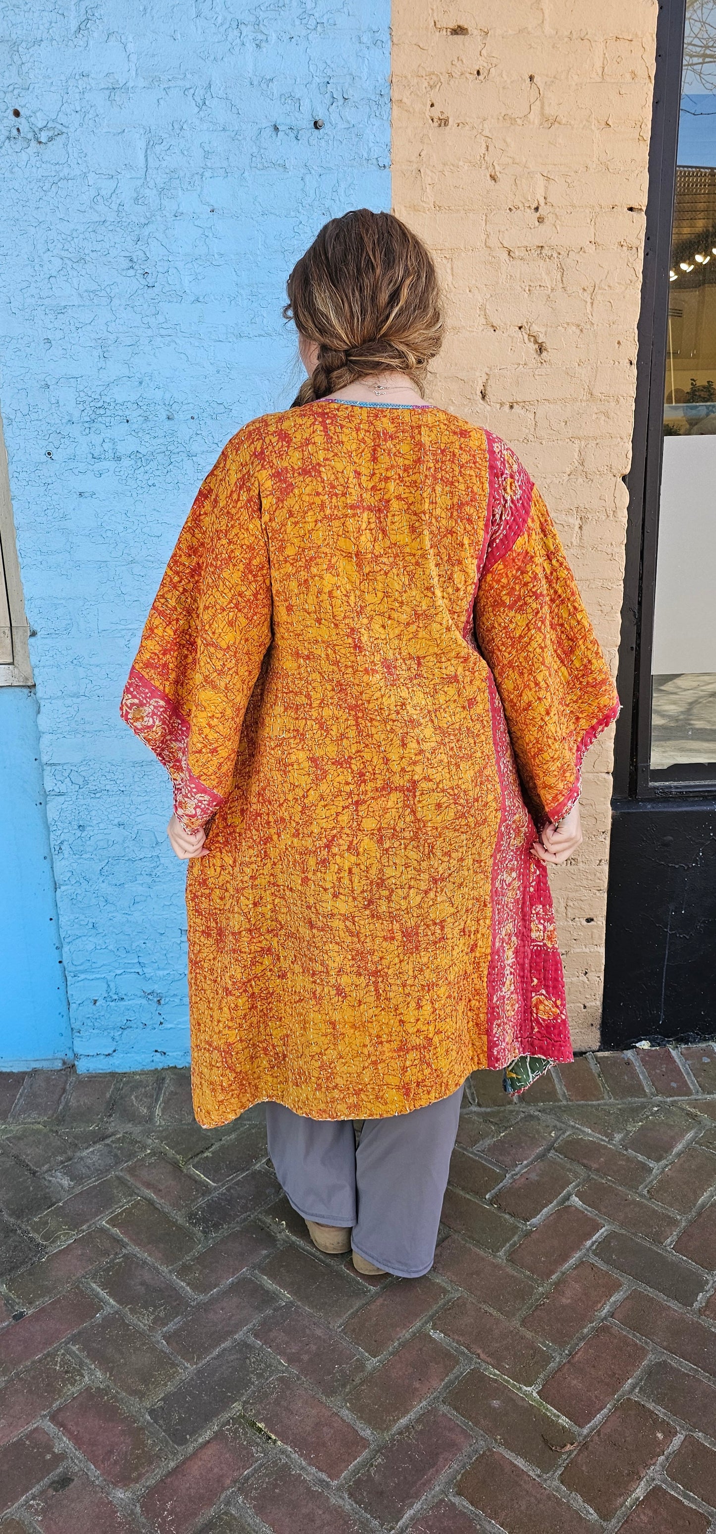 Kantha Kimono with pockets #1101