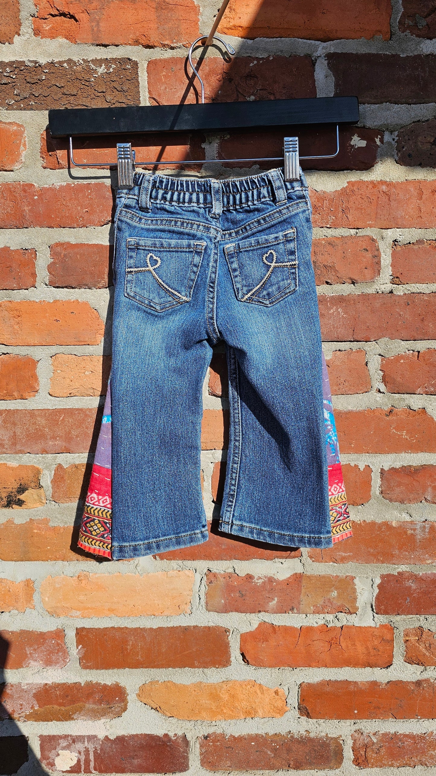 Hippie Jeans size 12-18 months Kantha Panels