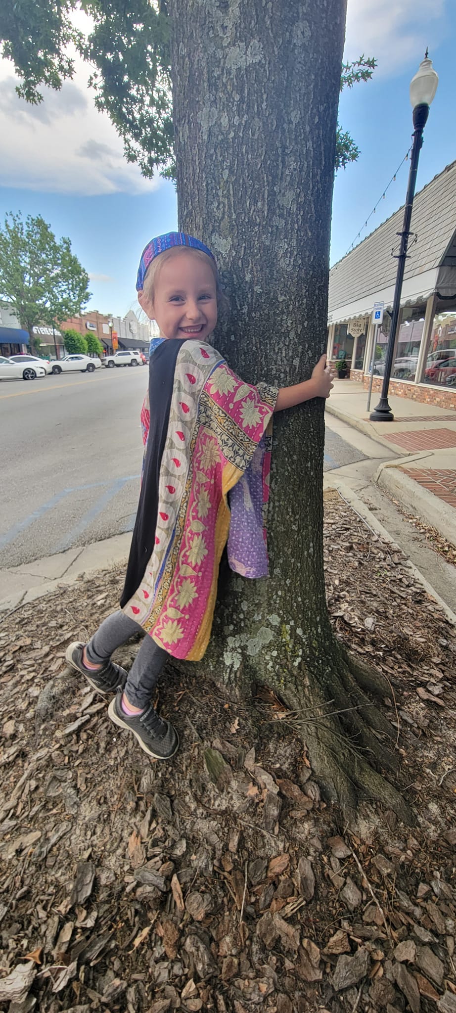 Hearts Peace and Stars Kids Poncho