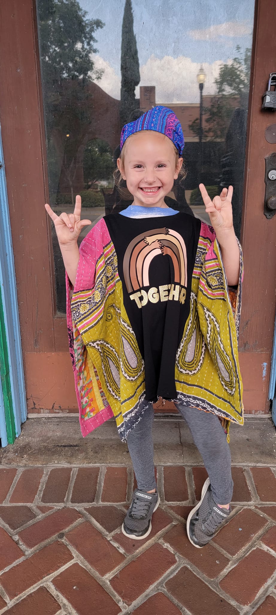 Together Kids Kantha Poncho