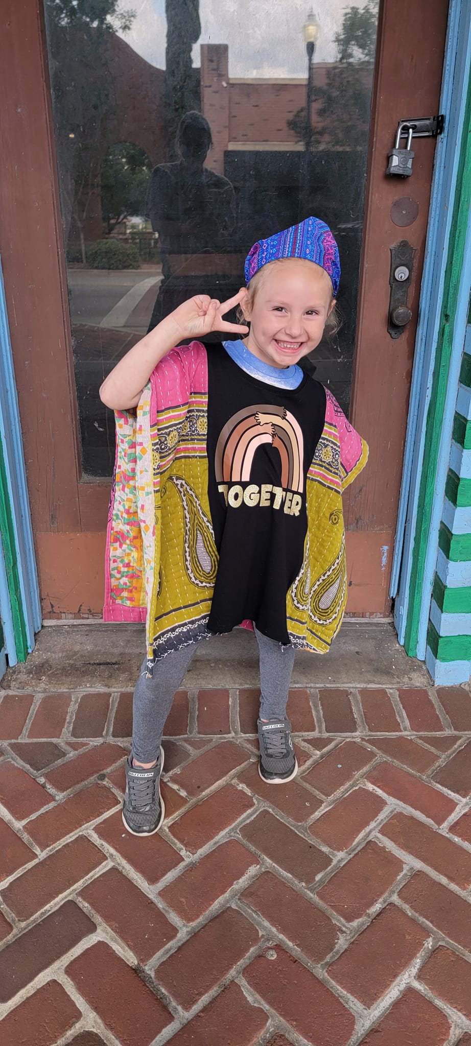 Together Kids Kantha Poncho