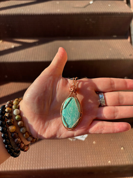 Amazonite Crystal Wrap