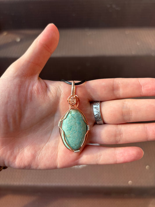 Amazonite Crystal Wrap