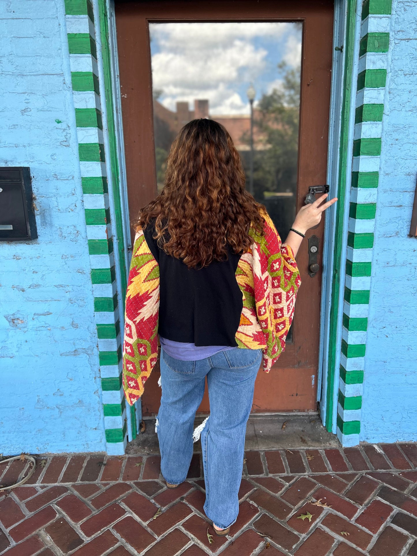 Blink 182 Kantha Poncho
