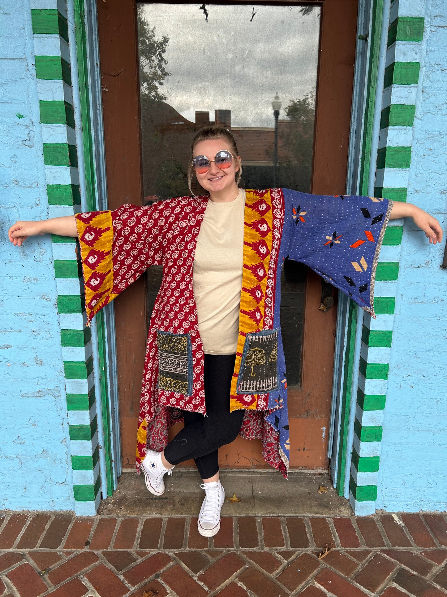 Pearl Kantha Kimono