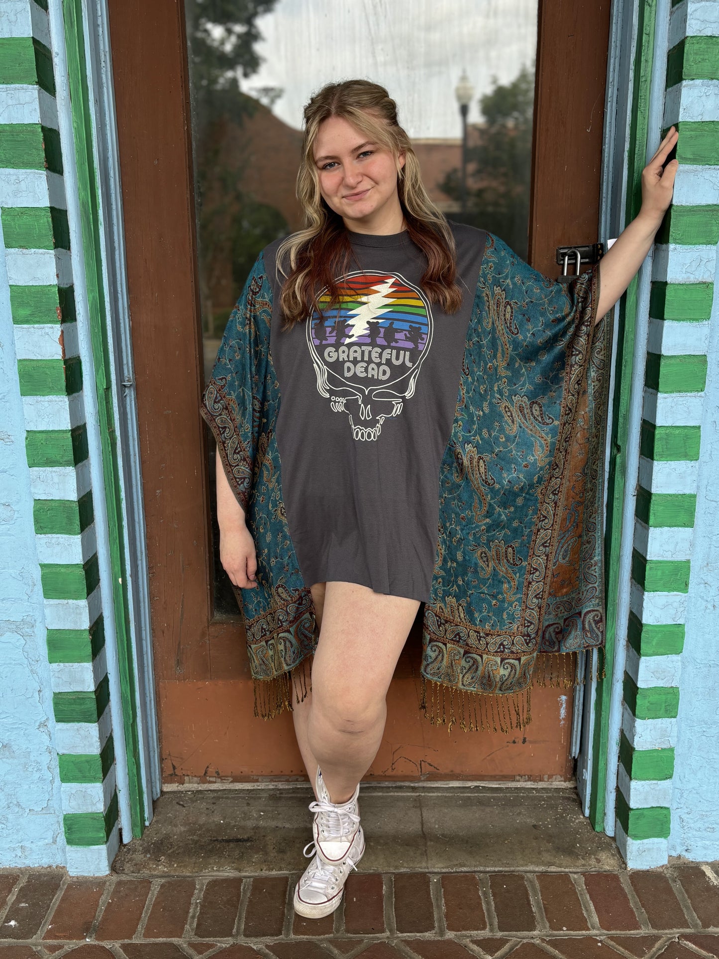 Grateful Dead Pashmina Poncho