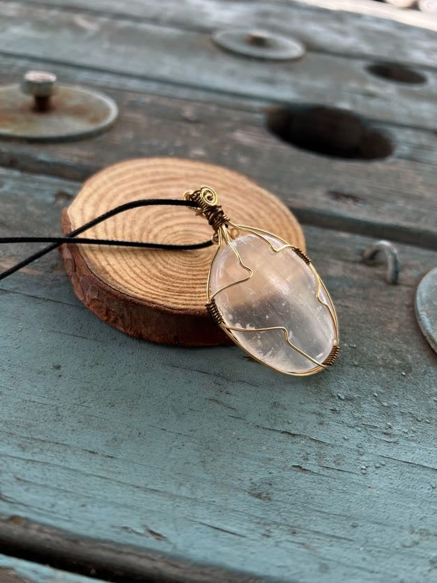 Selenite Necklace