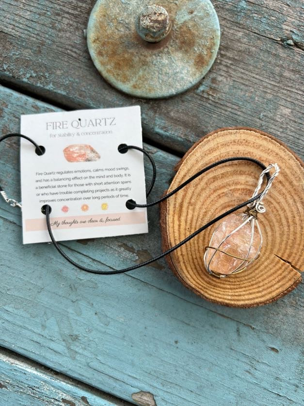 Fire Quartz Necklace