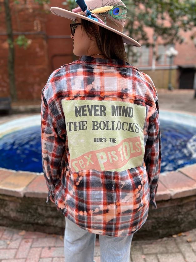 Sex Pistols Bleached Flannel size Large