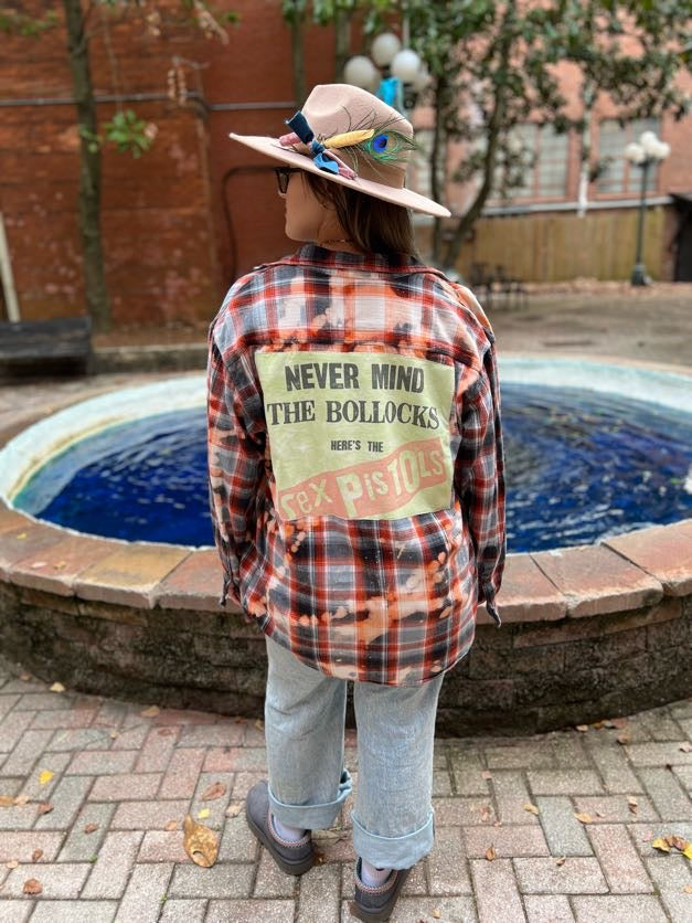 Sex Pistols Bleached Flannel size Large