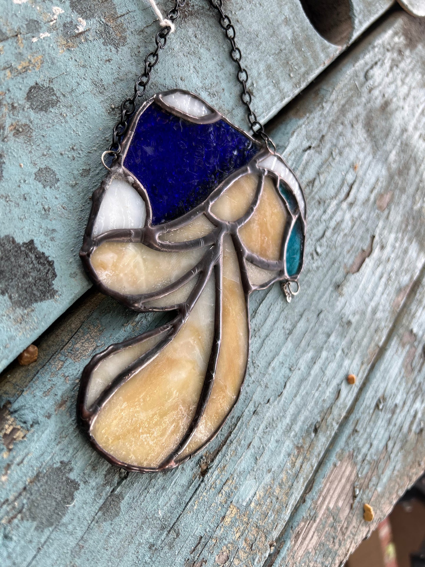 Mushroom Stained Glass Hanging