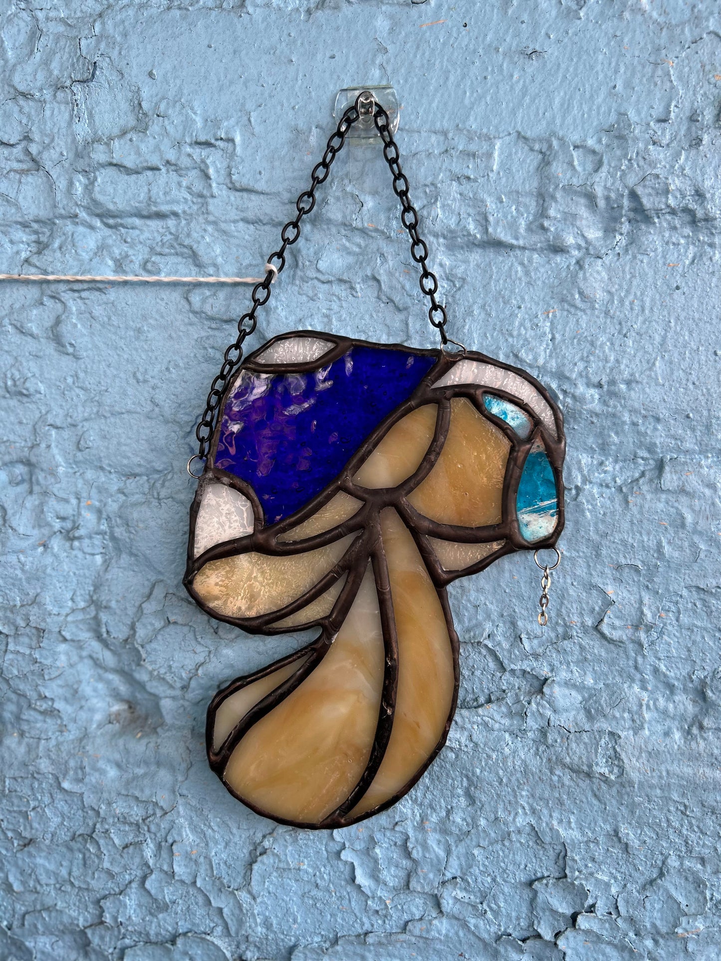 Mushroom Stained Glass Hanging
