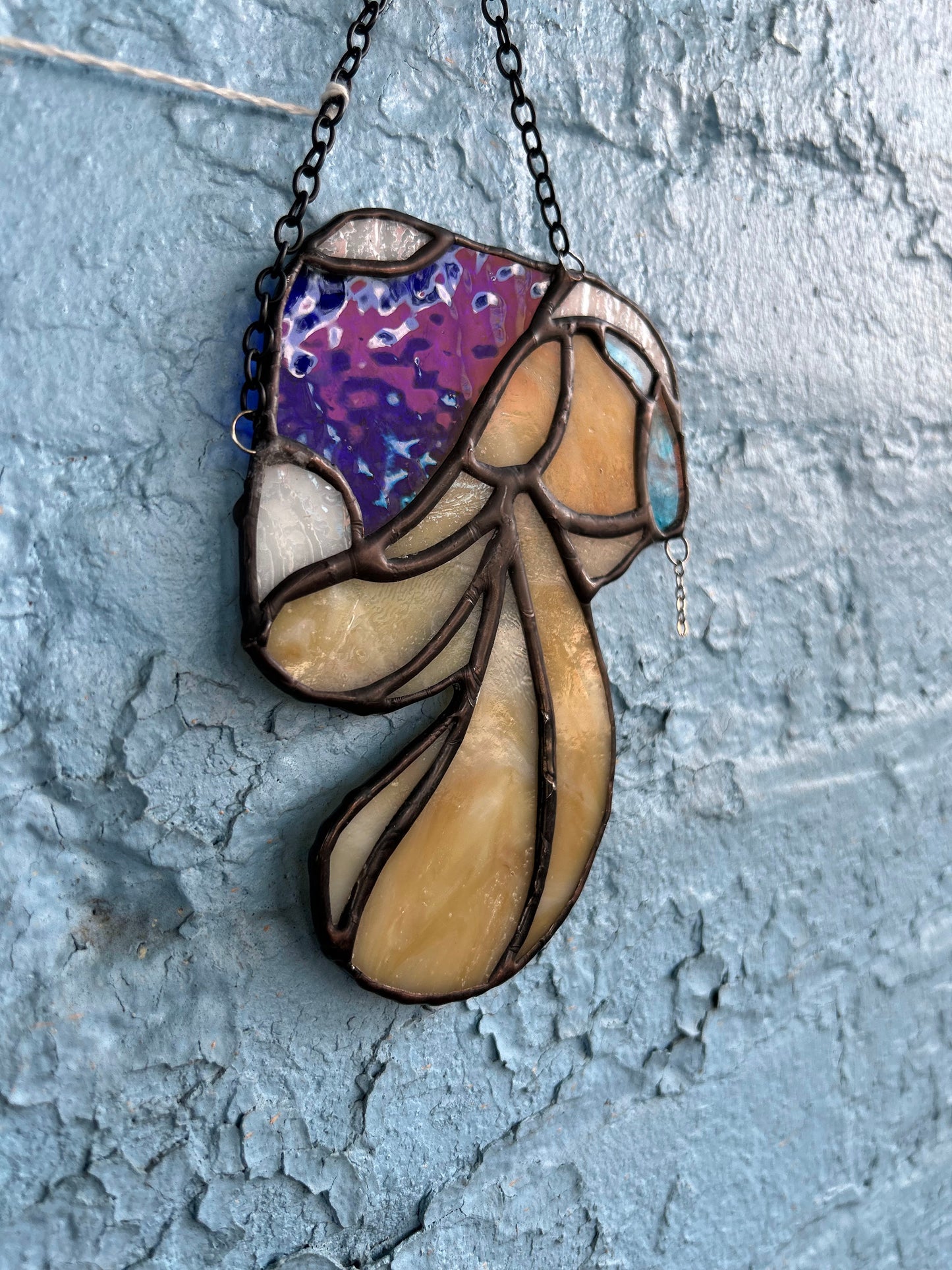 Mushroom Stained Glass Hanging