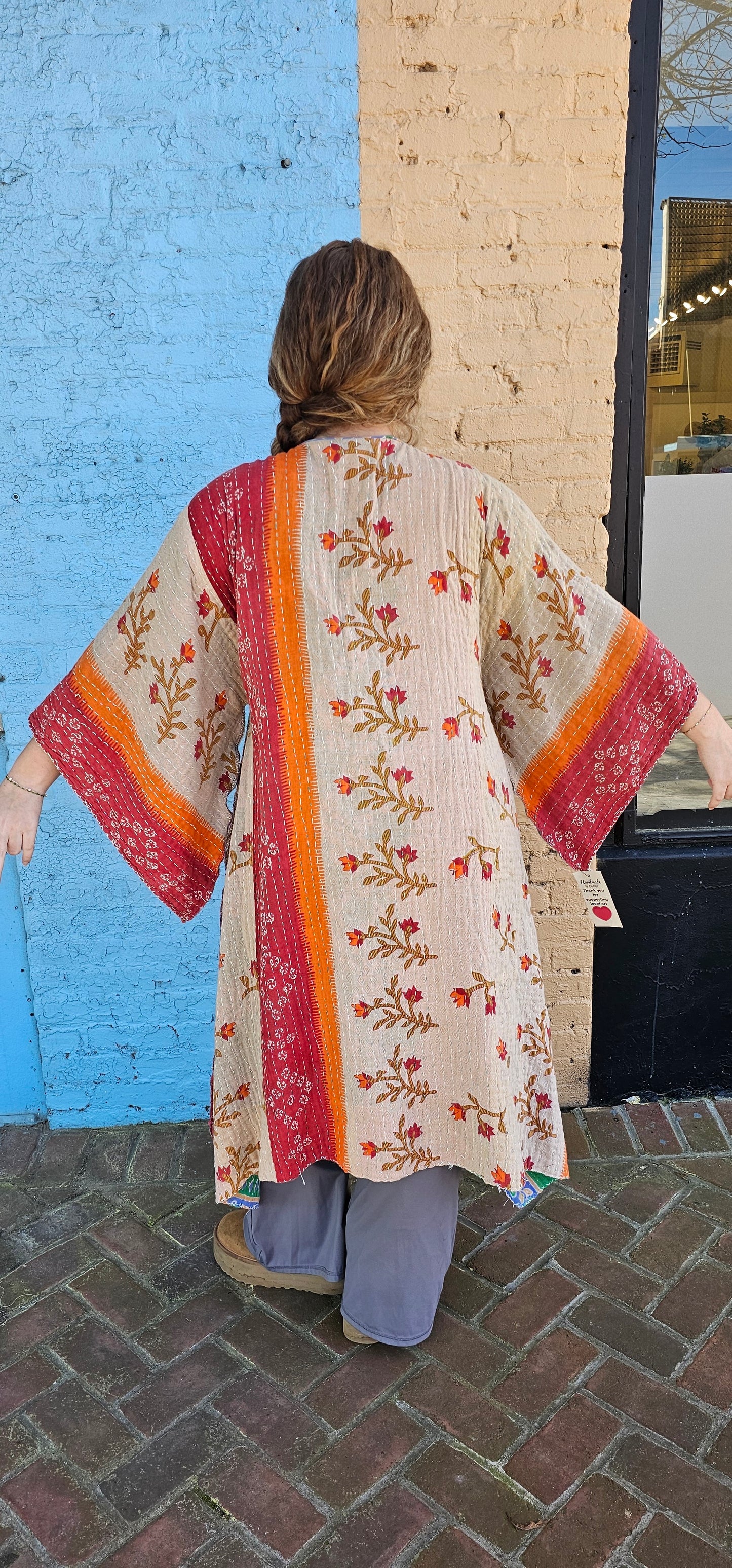 Kantha Kimono with pockets #1103