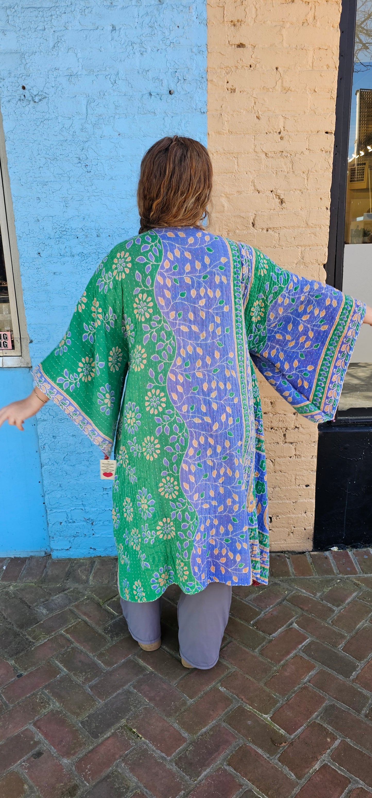 Kantha Kimono with pockets #1103