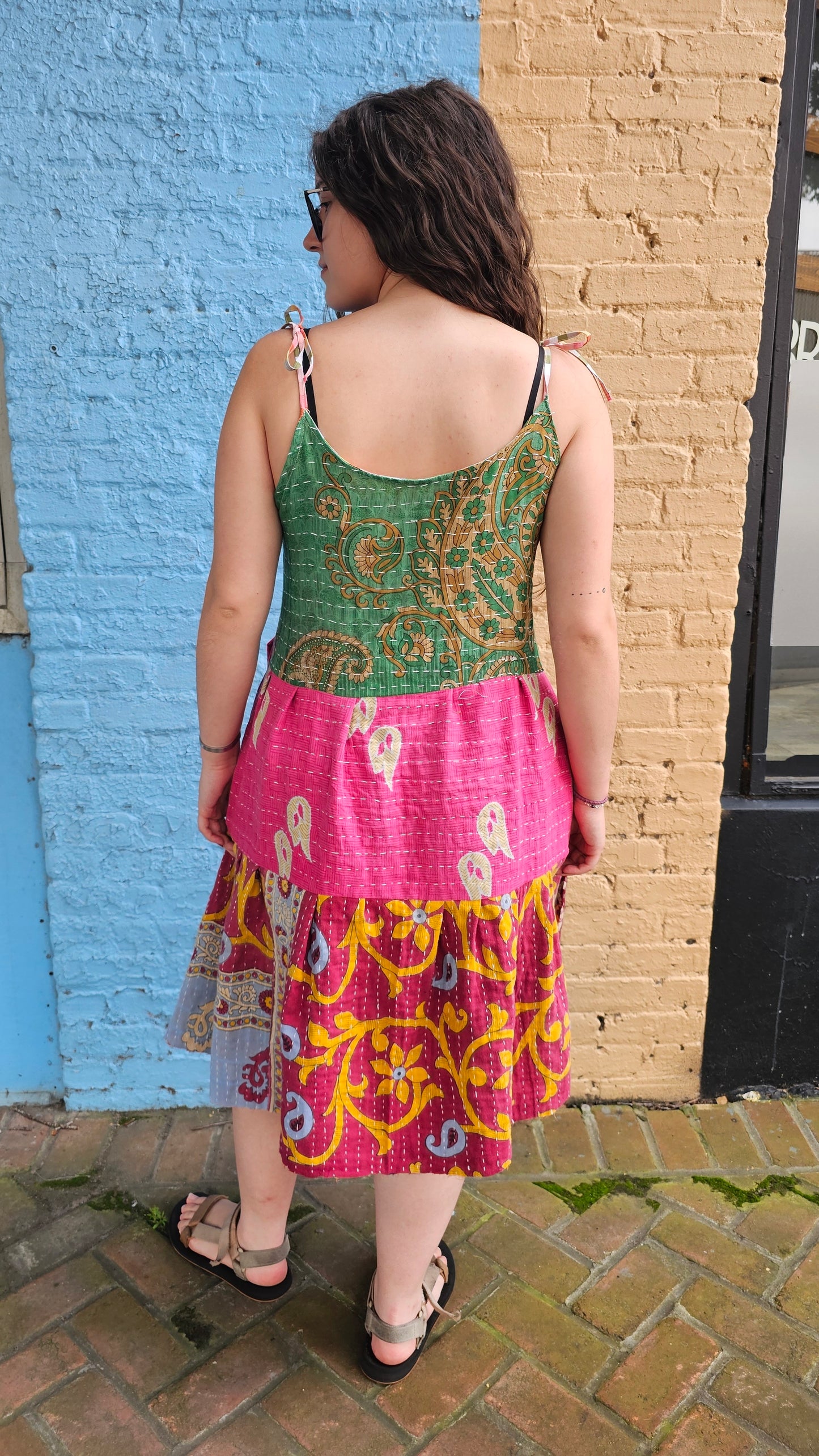 Kantha Meadow Dress #1449