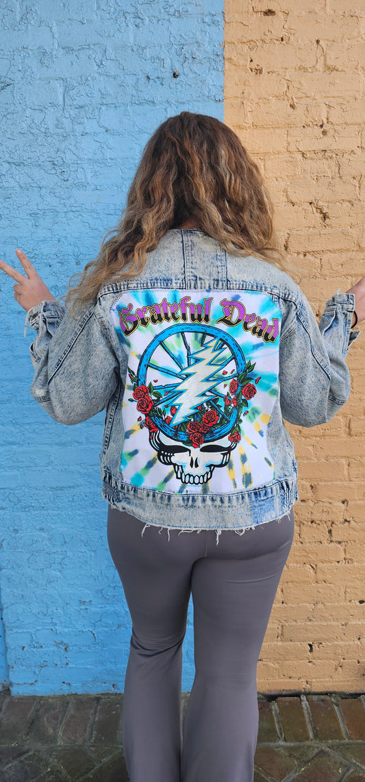 Grateful Dead Bertha Wheel and Roses Jacket
