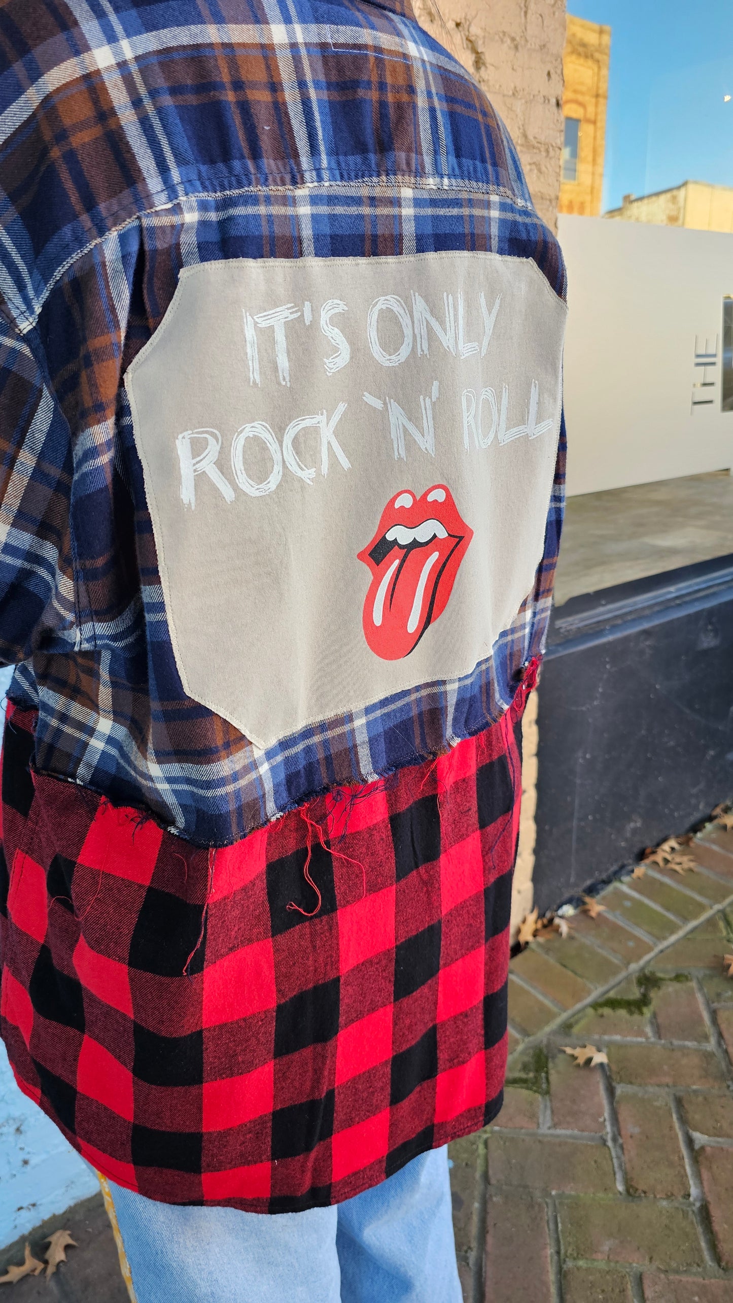 Rolling Stones Reworked Flannel size 2XL