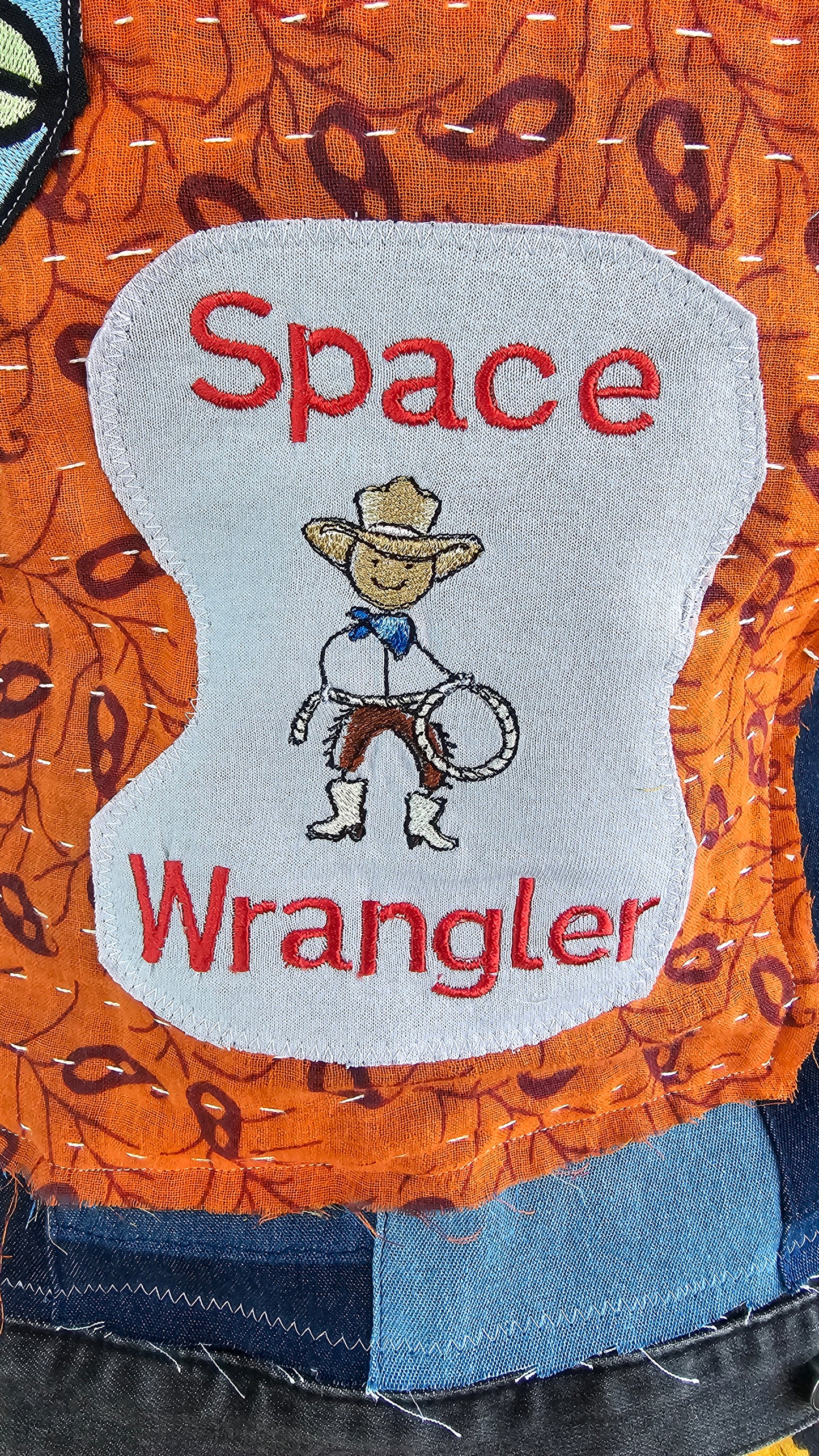 Widespread Panic Space Wrangler Denim Vest size Medium