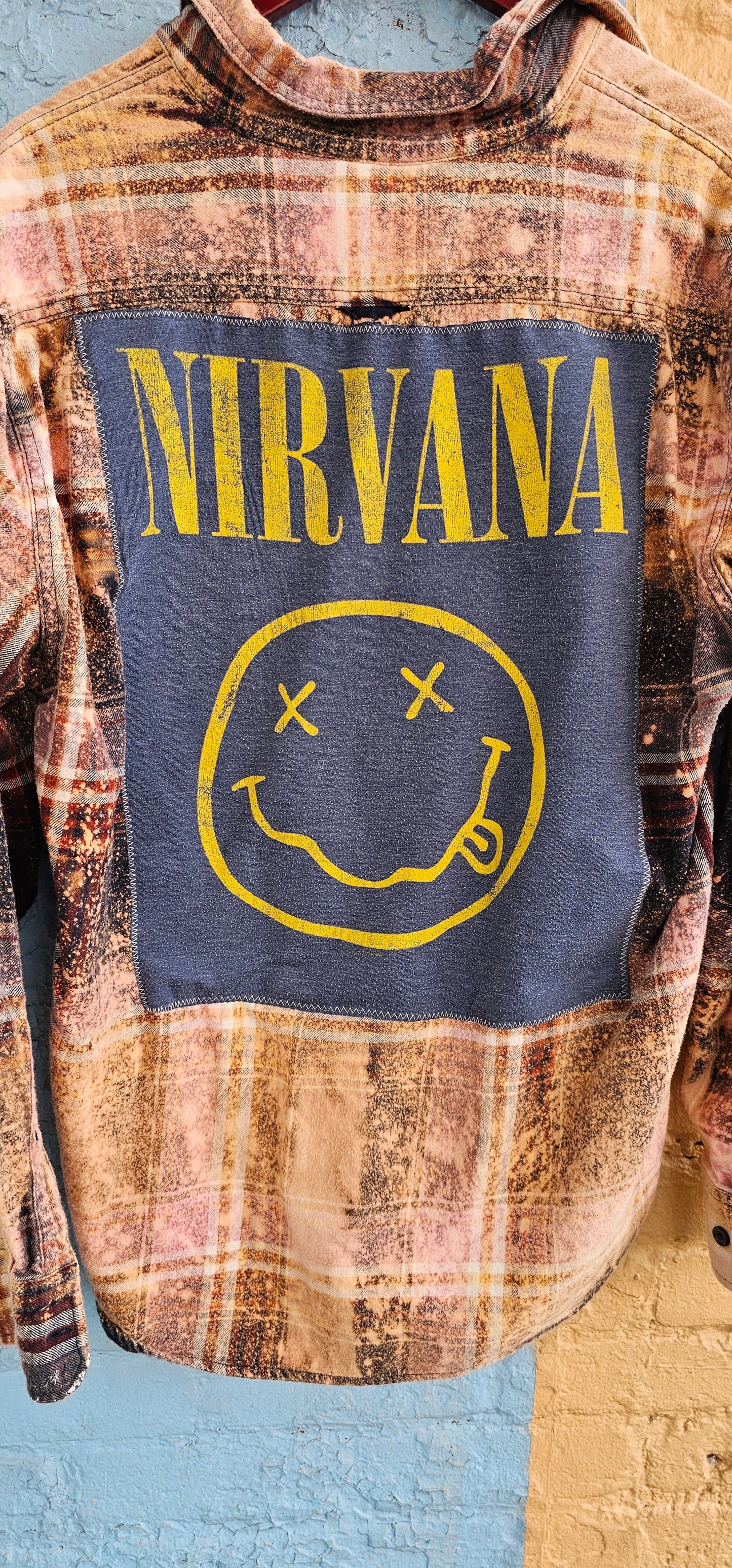 Nirvana Bleached Flannel size Large