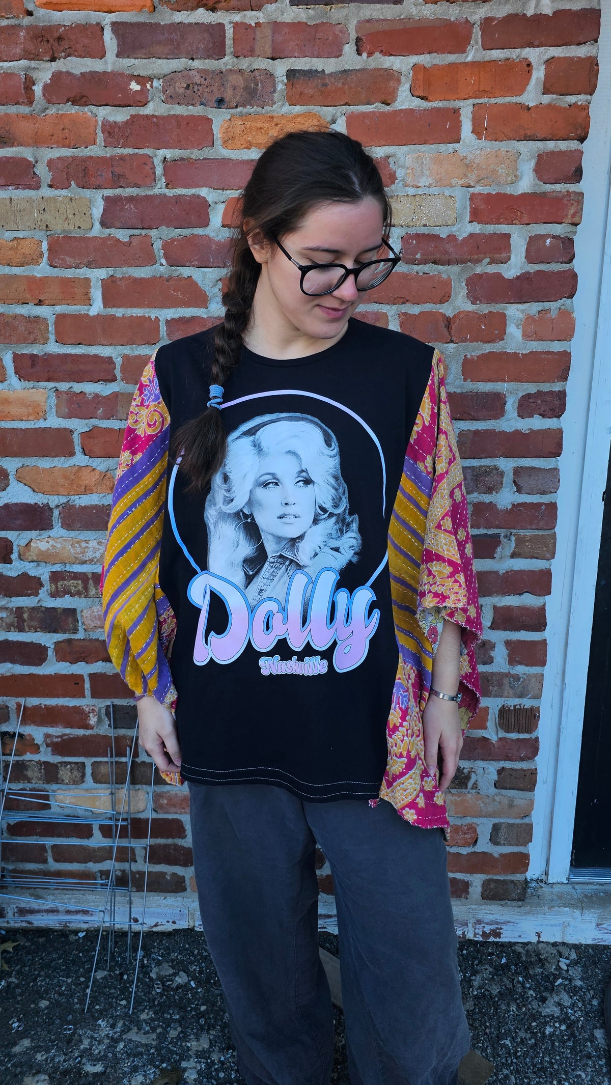 Dolly Parton Kantha Poncho
