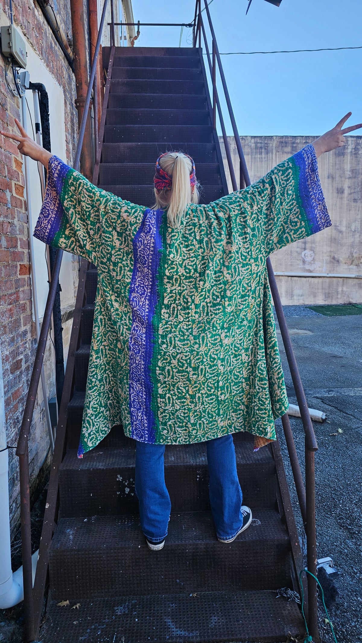 Kantha Kimono with pockets