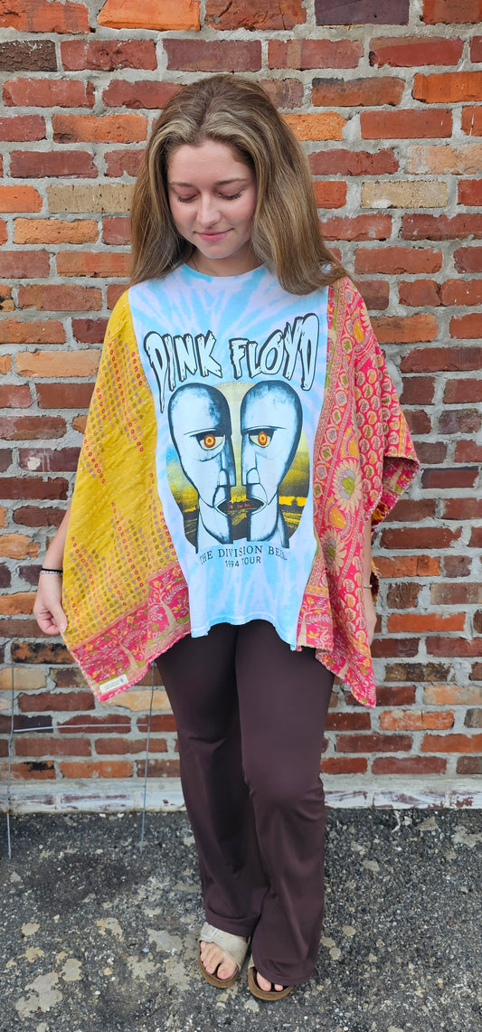 Pink Floyd Kantha Poncho 1134