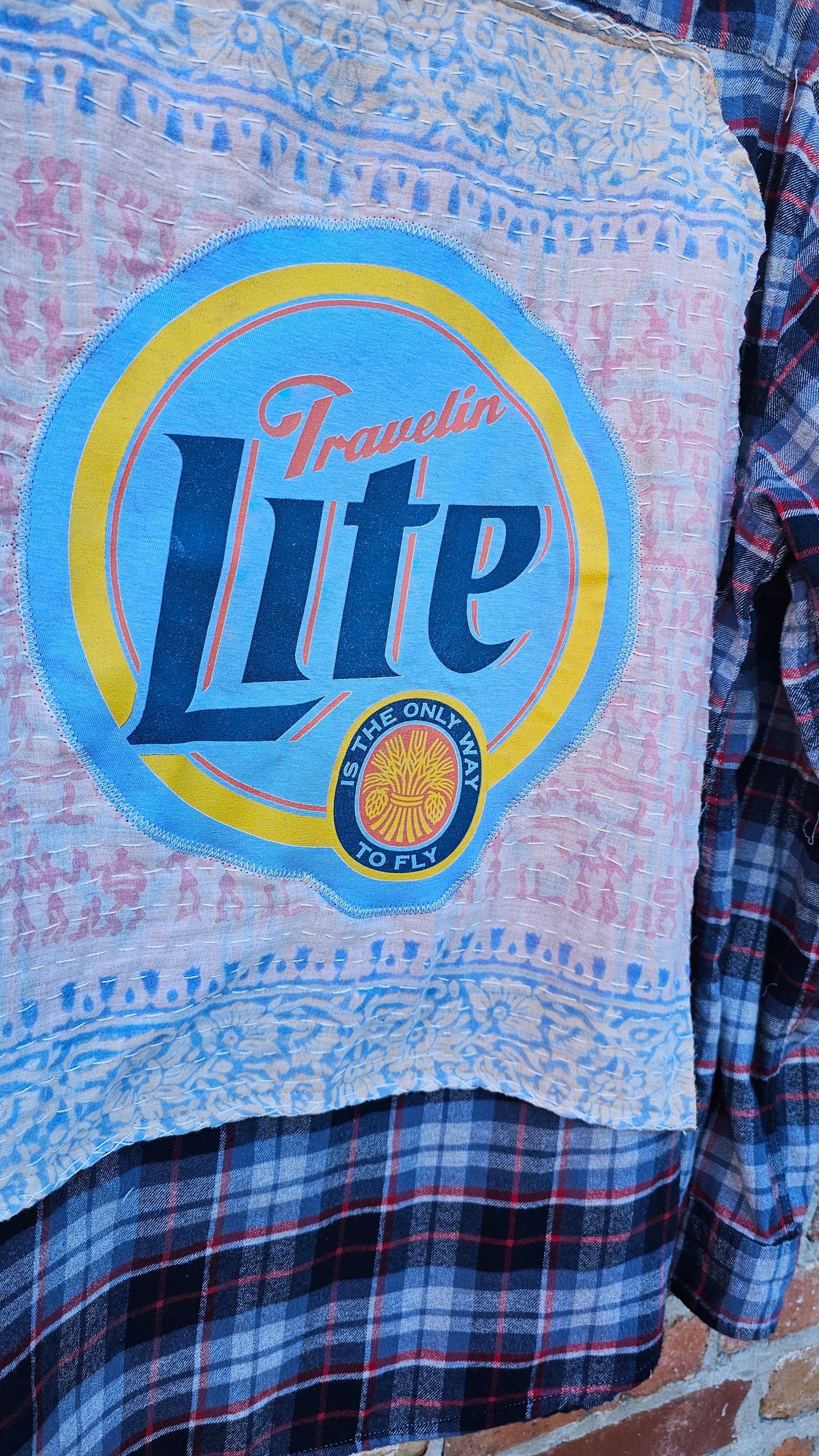 Widespread Panic Travelin Light Flannel size Large #1319