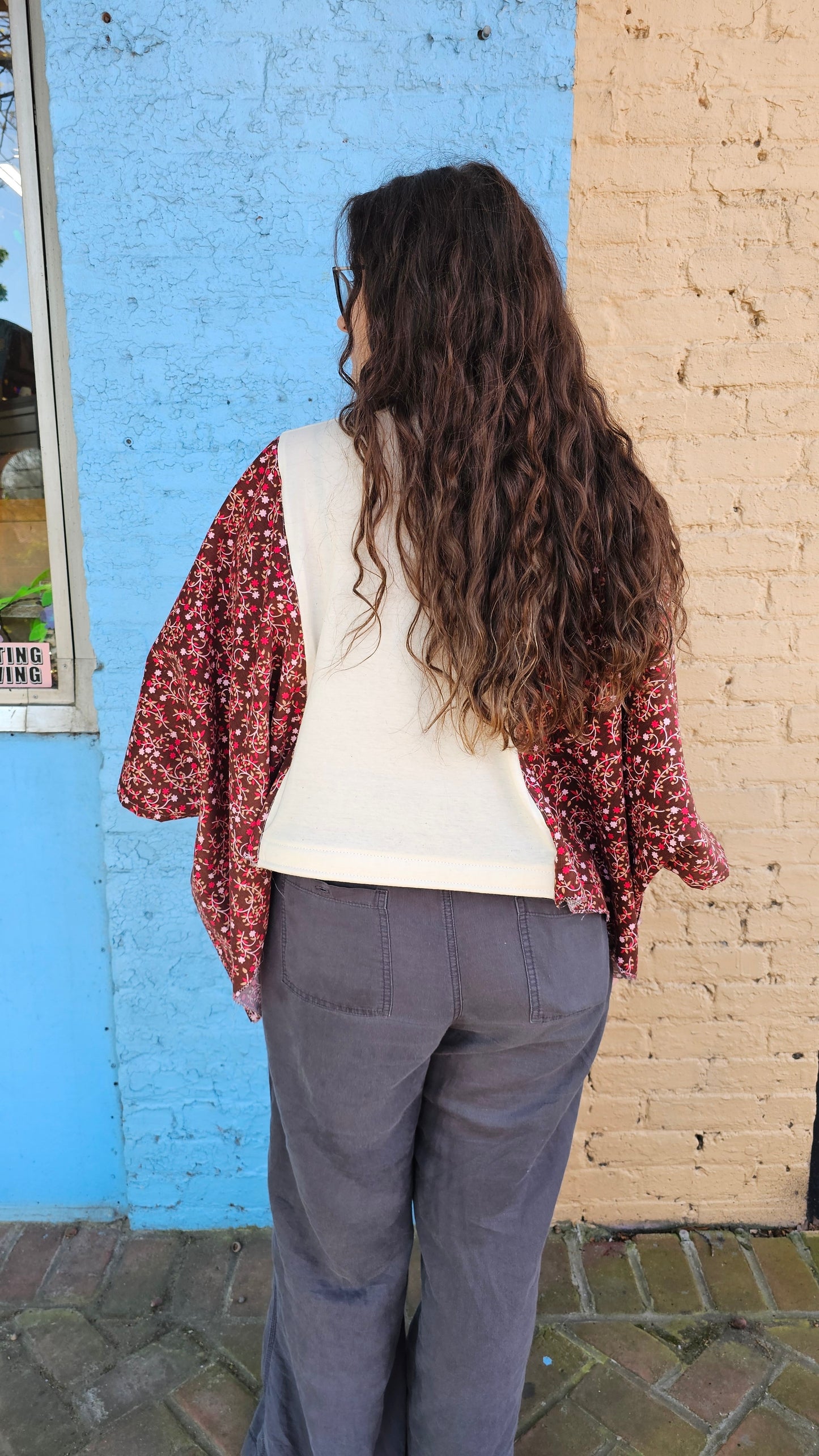 Floral Mushroom Diva Flow Top #1341