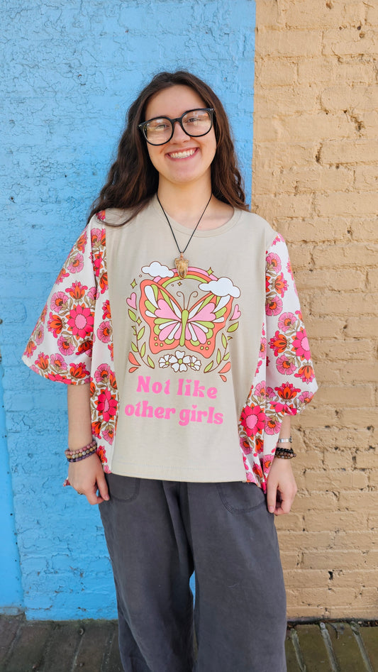 Grateful Dead inspired Not Like Other Girls Diva Flow Top #1342
