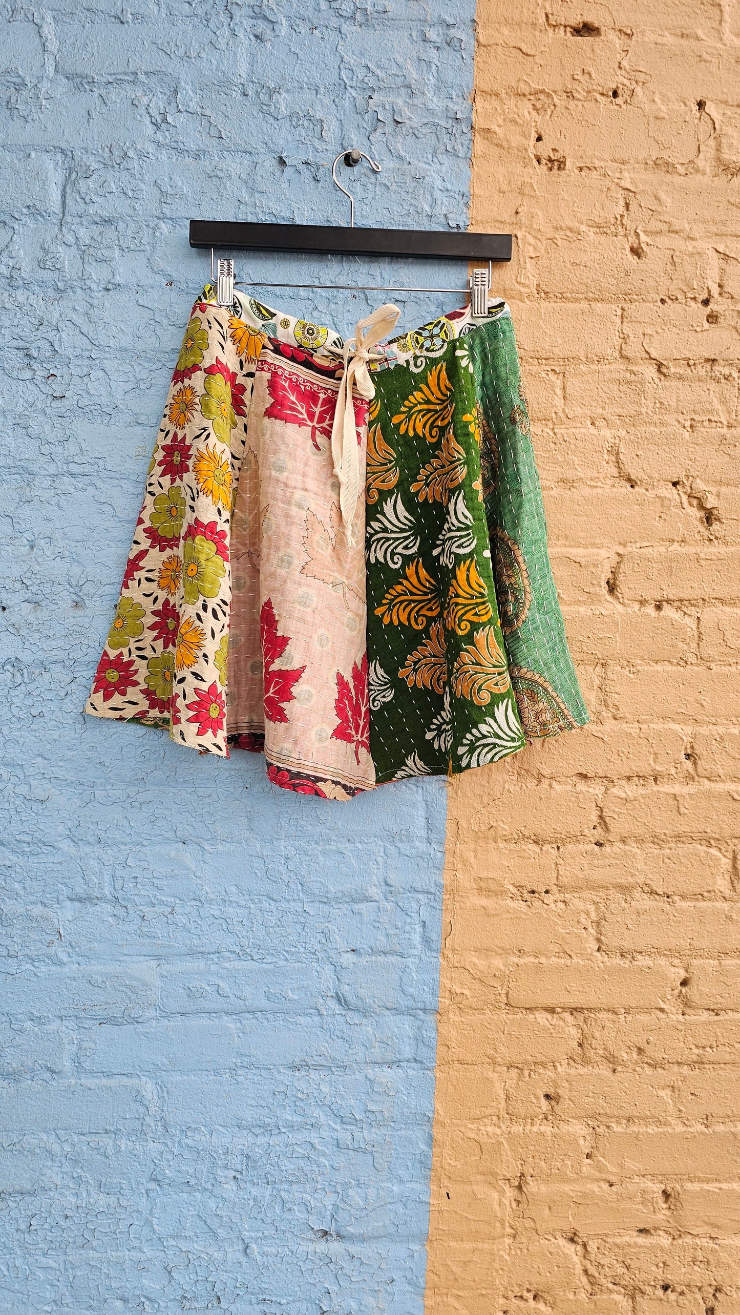 Kantha Patchwork Skirt #1353 size S/M