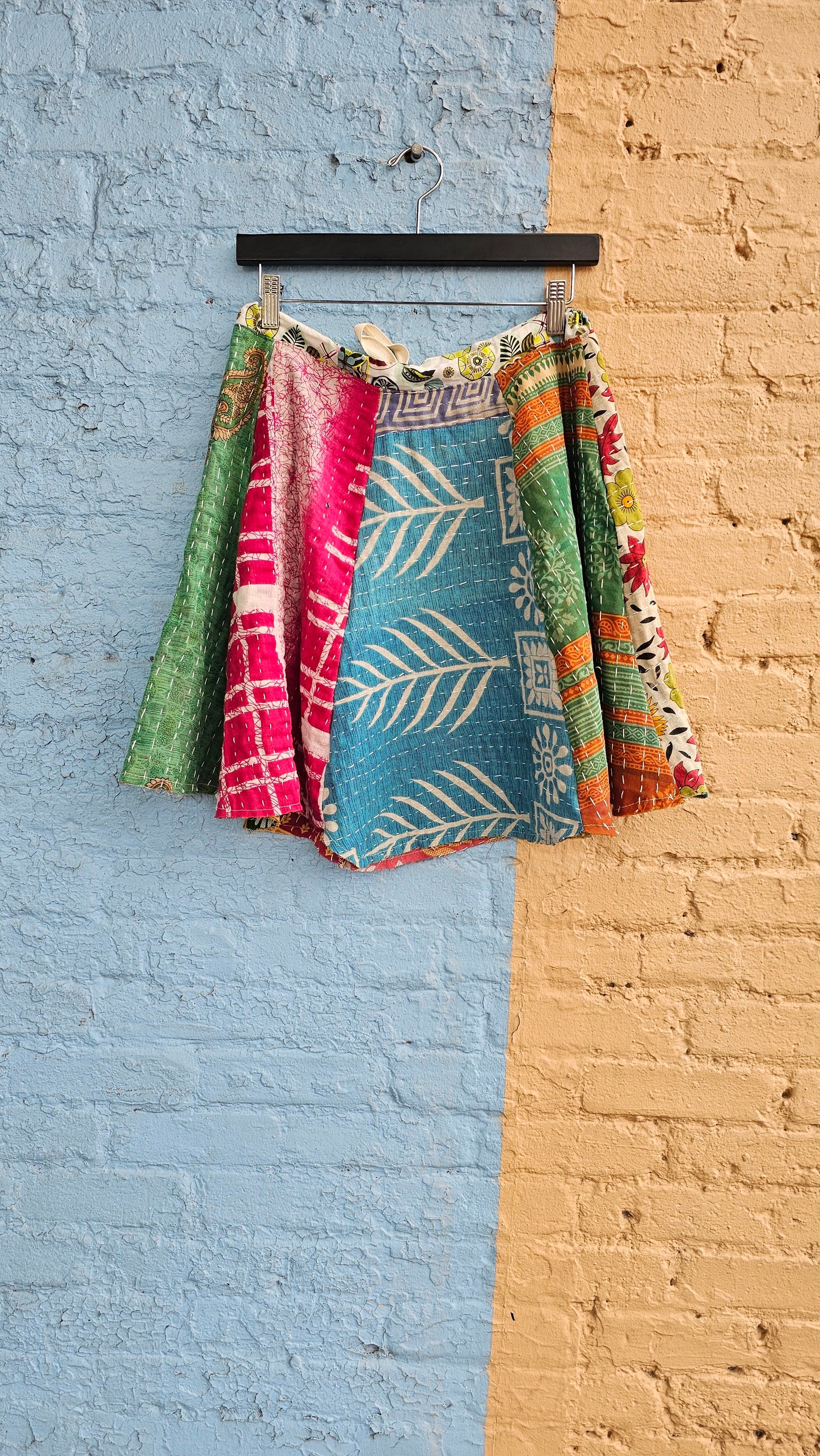 Kantha Patchwork Skirt #1353 size S/M