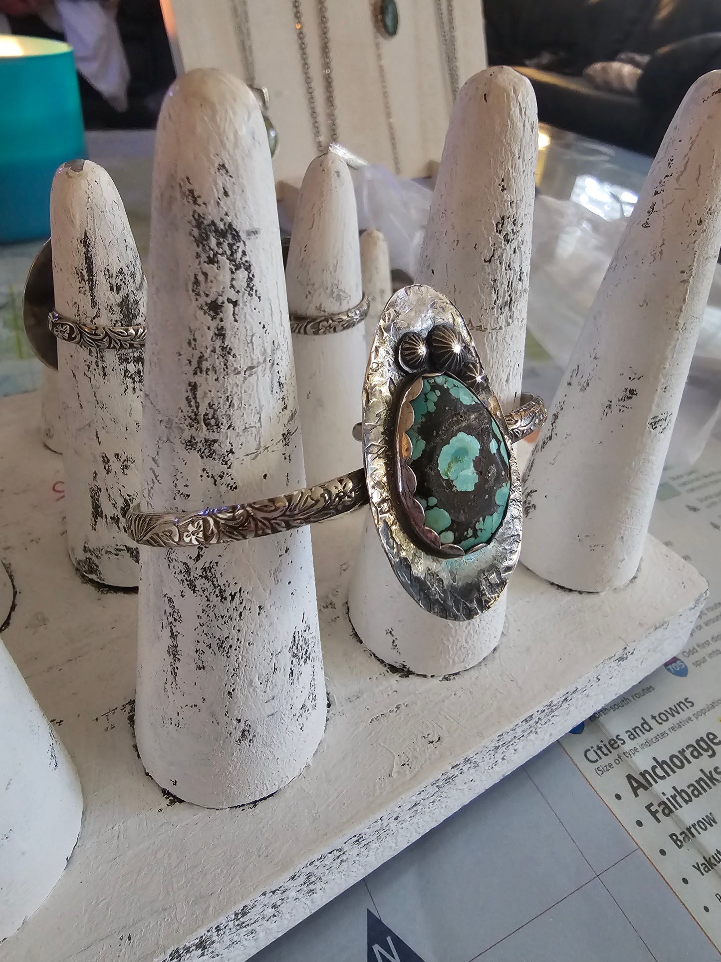 Silver Turquoise cuff