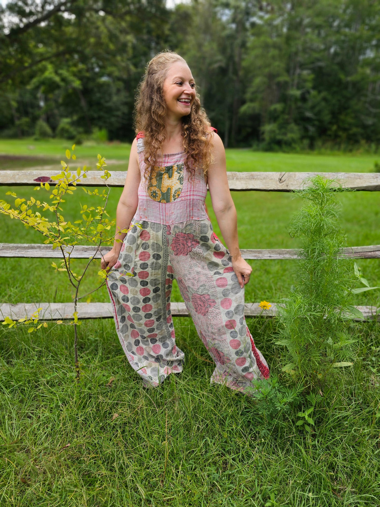 Kantha Patchwork Overalls #422