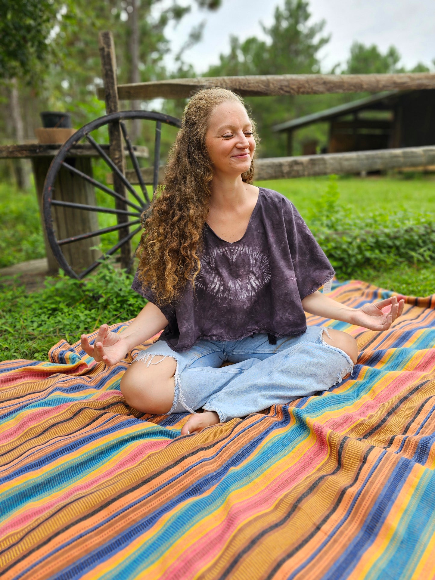 Tie-Dye drape Top #525