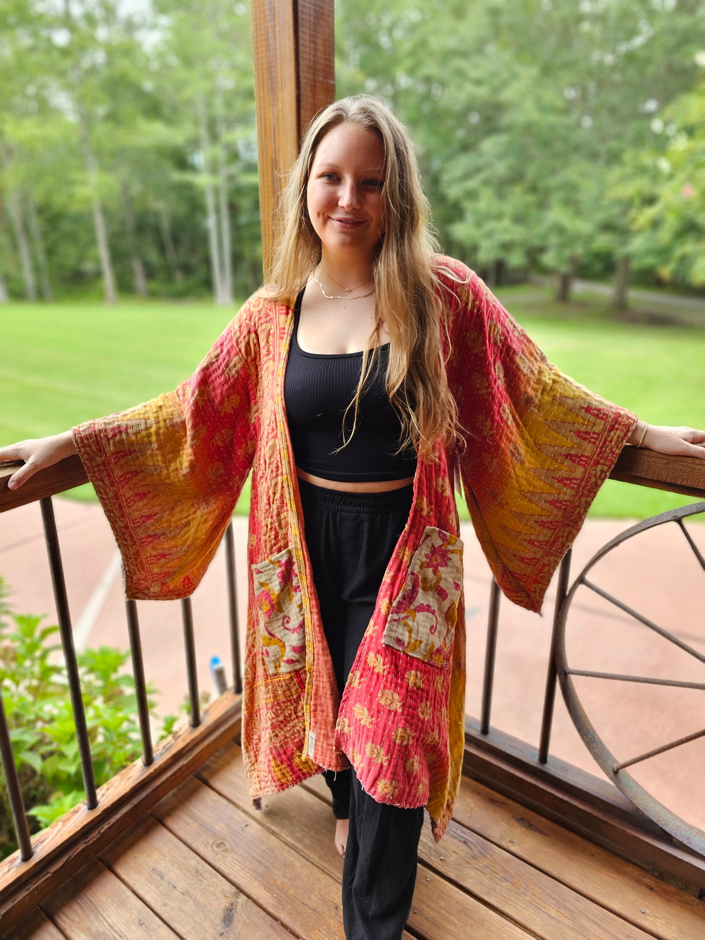 Franklin's Tower Kantha Kimono