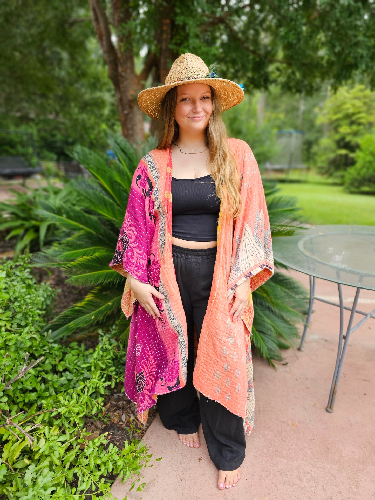 Franklin's Tower Kantha Kimono