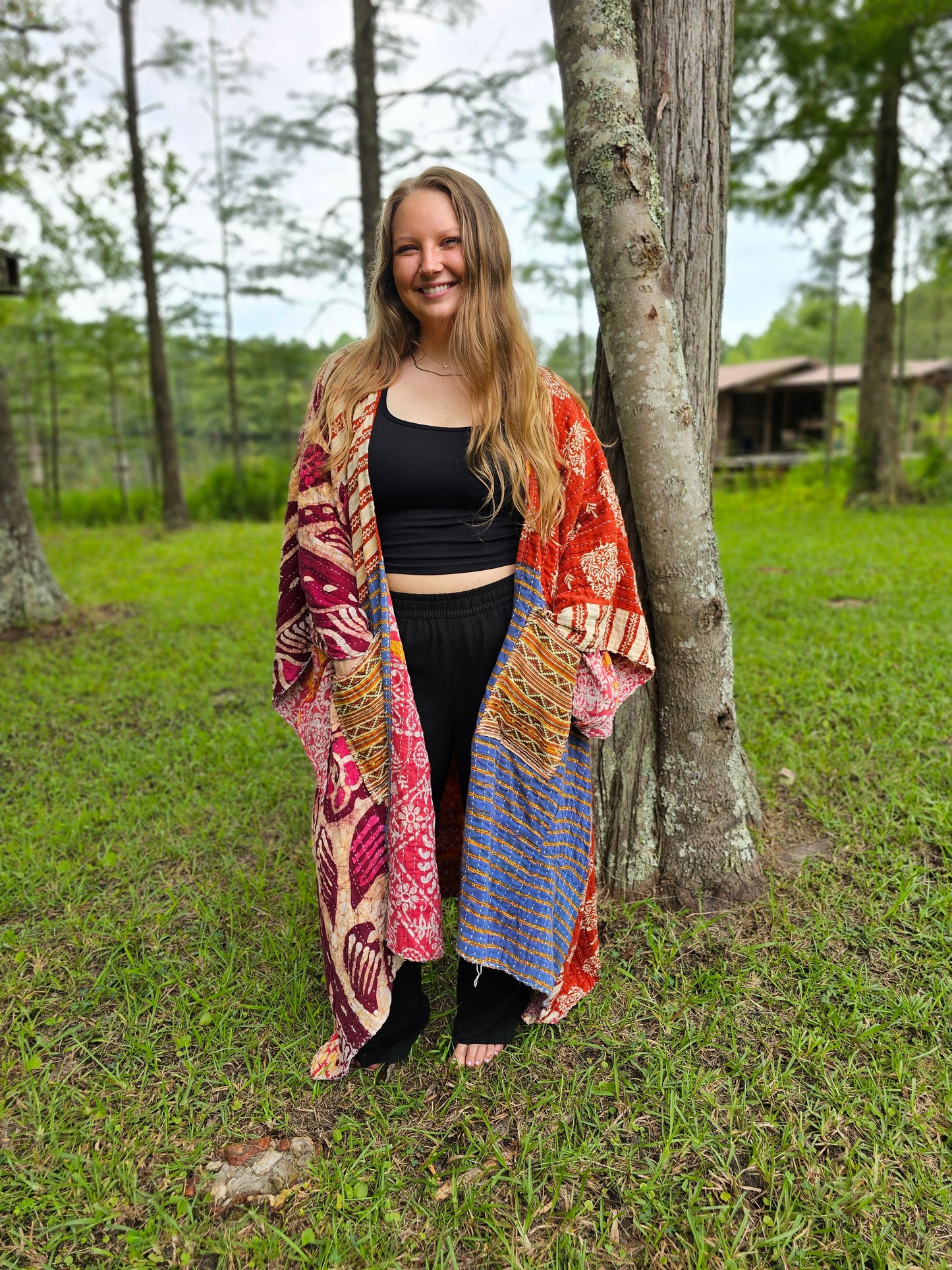 Cosmic Charlie Kantha Kimono